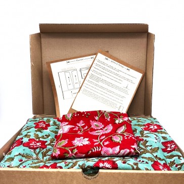 Kit de couture niveau intermédiaire pour confectionner un kimono en tissu indien par Maison Pouic