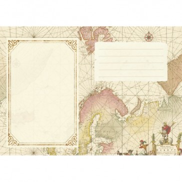 Pages illustrées du cahier façon carnet de voyage "Mappemonde" par Gwenaëlle Trolez