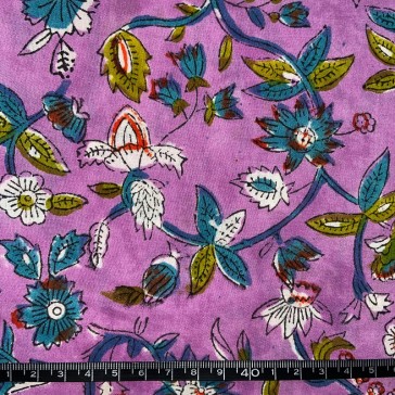 Tissu indien en voile de coton vendu à la coupe par Maison Pouic