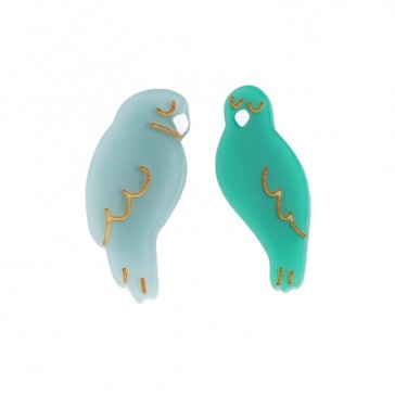 Duo de barrettes en forme d'oiseaux "Inséparables" par Coucou Suzette
