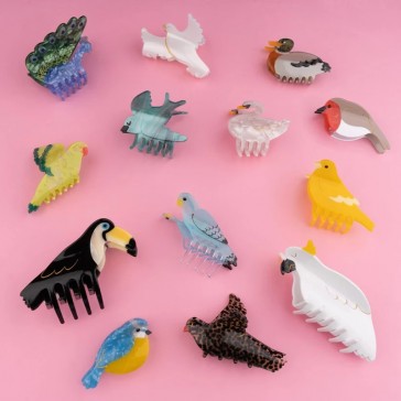 Collection de pinces à cheveux Cui-cui en forme d'oiseaux par Coucou Suzette