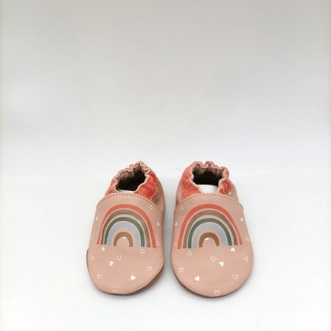 Chaussons en cuir pour bébé "Arc-en-ciel" de la marque Robeez