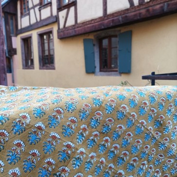 Tissu indien en voile de coton à la coupe par Maison Pouic