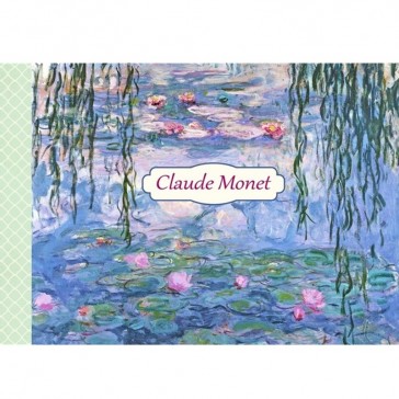 Cahier illustré "Claude Monet" avec nymphéas par Gwenaëlle Trolez