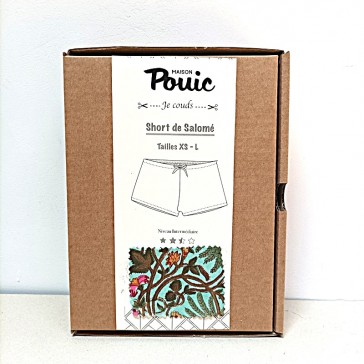 Box de couture Maison Pouic pour réaliser un short en coton indien