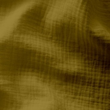 Double gaze de coton ocre Domotex vendue par Maison Pouic