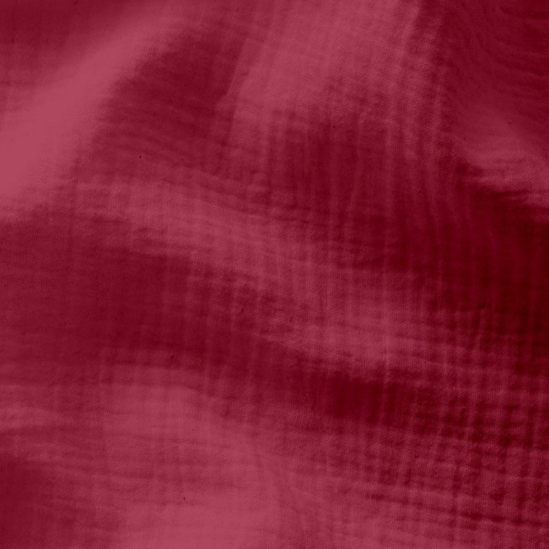 Double gaze de coton à la coupe "Pourpre" par Domotex Double gaze de coton à la coupe "Pourpre" par Domotex