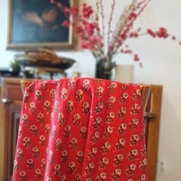 Tissu indien BL-317 en voile de coton à la coupe par Maison Pouic