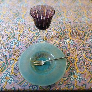 Nappe en coton indien 180 x 180 cm par Maison Pouic