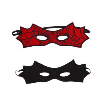 Accessoires du déguisement pour enfant réversible batman et spiderman, masques par Great Pretenders