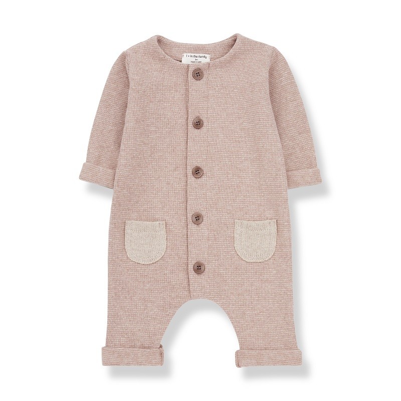 Combinaison pour bébé rose poudré Montblanc par One more in the family Combinaison pour bébé rose poudré Montblanc par One more in the family