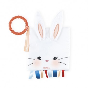 Livre d'éveil "Lapin" par Kaloo avec anneau de dentition