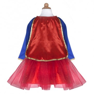 Robe et cape de super-héro pour petite fille par Great Pretenders