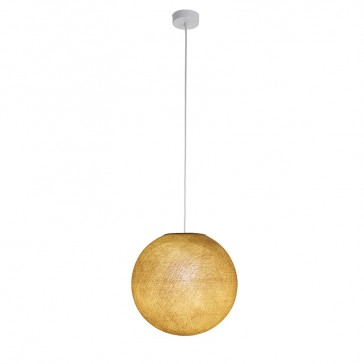 Luminaire "Globe grand moutarde" par La Case de Cousin Paul