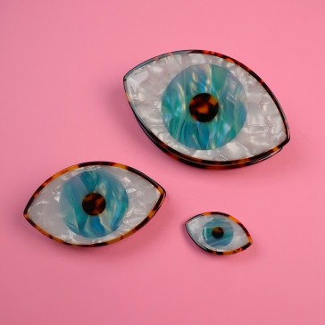 Assortiment de pinces et barrettes Oeil bleu par Coucou Suzette