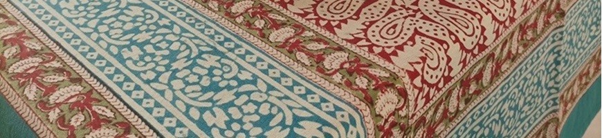 Nappes de table en indienne