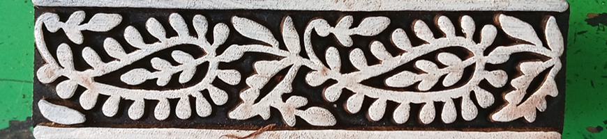 Tampons de bois sculpté pour impression au block print